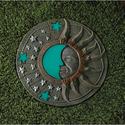 39697V - Celestial Sun Moon Glow In Dark 10" Resin