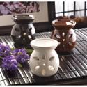D1292V - Miniature Glazed Ceramic Oil Warmers Flor