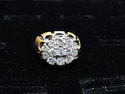 $5,900 2.25 CT MEN'S DIAMOND CLUSTER RING 14K Y/G 