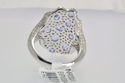 Fine 3 CT Diamond & Ceylon GEM Sapphire 14k White 