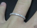 WOMENS GOLD DIAMONDS RING ETERNITY BAND JEWELRY RI