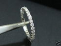 WOMENS GOLD DIAMONDS RING ETERNITY BAND JEWELRY RI