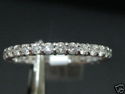 WOMENS GOLD DIAMONDS RING ETERNITY BAND JEWELRY RI