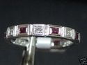 Elegant & Stylish 18K Diamond and Ruby Etenity Ban