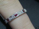 Elegant & Stylish 18K Diamond and Ruby Etenity Ban
