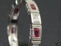 Elegant & Stylish 18K Diamond and Ruby Etenity Ban