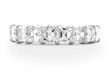 FINE ASSCHER CUT DIAMOND ETERNITY BAND 4.80 CT 18K