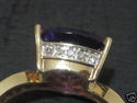 High End Trillian AMETHYST & DIAMOND LADY'S RING 1