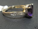 High End Trillian AMETHYST & DIAMOND LADY'S RING 1