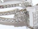 14k WG 1.24 CT 2PC ENGAGEMENT Princess CUT Diamond