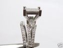 14k WG 1.24 CT 2PC ENGAGEMENT Princess CUT Diamond