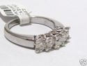 5 STONE 1.10 CT DIAMOND ANNIVERSARY W/G RING 14K B
