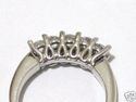 5 STONE 1.10 CT DIAMOND ANNIVERSARY W/G RING 14K B