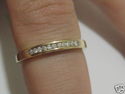 Fine & Elegant 11 STONE Diamond Band 14K YELLOW Go