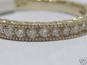 Fine & Elegant 12 STONE ROUND Diamond Band 14K Y/ 