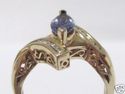 FINE 1.25 CT MARQUISE TANZANITE AND DIAMOND RING 1
