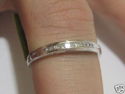 Fine 12 STONE PRINCESS Diamond Band 14K WHITE Gold