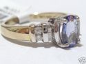 FINE 1.55ct Natural AAA Tanzanite & Diamond Ring 2