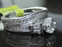 FINE EUROPEAN CUT DIAMOND Wedding Set 2-piece 14KT