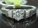 FINE EUROPEAN CUT DIAMOND Wedding Set 2-piece 14KT