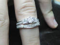 FINE EUROPEAN CUT DIAMOND Wedding Set 2-piece 14KT