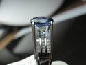 $1260 1.75 BLUE SAPPHIRE & DIAMOND YELLOW GOLD RIN
