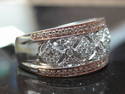 Art Deco Fancy Diamond Cocktail Lady's Ring/Band R