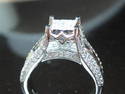 2.26 CT Princess Cut Diamonds European Engagement 