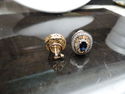 HIGH END OVAL SAPPHIRE & DIAMOND EARRINGS 14K ROSE