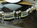 $45,000 MENS 15 CT W/GOLD DIAMOND BRACELET CANARY 
