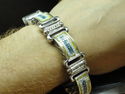$45,000 MENS 15 CT W/GOLD DIAMOND BRACELET CANARY 