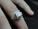 Fine Princess Cut Diamond Engagement Wedding Ring 