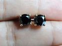 2.80C AAA BLACK DIAMOND SOLITAIRE STUD EARRINGS 14