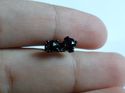 FINE AAA BLACK GOLD DIAMOND SOLITAIRE STUD EARRING