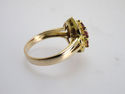 Fine Gem Ruby Oval Cut Diamond Jewelry Ring 18KT 1