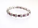 Fine & Elegant 18K Diamond and Ruby Band White Gol