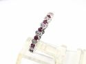 Fine & Elegant 18K Diamond and Ruby Band White Gol
