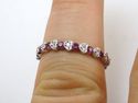 Fine & Elegant 18K Diamond and Ruby Band White Gol