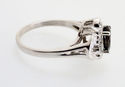 1.20 CT FINE SMOKY TOPAZ & DIAMOND WHITE GOLD RING