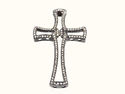 UNIQUE FINE BLACK GOLD DIAMOND CROSS PENDANT SOLID