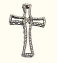 UNIQUE FINE BLACK GOLD DIAMOND CROSS PENDANT SOLID