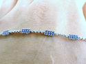 Fine Gem Sapphire Diamond Tennis Bracelet 18KT 2.6