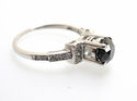 GORGEOUS 1.97 CT BLACK DIAMOND ENGAGEMENT RING 14K
