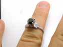 GORGEOUS 1.97 CT BLACK DIAMOND ENGAGEMENT RING 14K