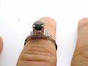 GORGEOUS 1.97 CT BLACK DIAMOND ENGAGEMENT RING 14K