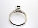STUNNING 1.75 CT BLACK DIAMOND ENGAGEMENT RING 14K