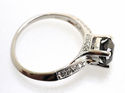 STUNNING 1.75 CT BLACK DIAMOND ENGAGEMENT RING 14K