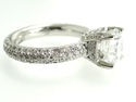 CERTIFIED 3.48CT Round Diamond ENGAGEMENT Ring F S