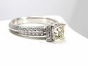 1.02CT PRINCESS CUT Diamond Solitaire Ring K SI1 1