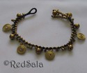 Cute Handmade Thai Bracelet Brass Beads Spirals Be